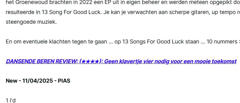 Dansende Beren, 5 sterren!!!
