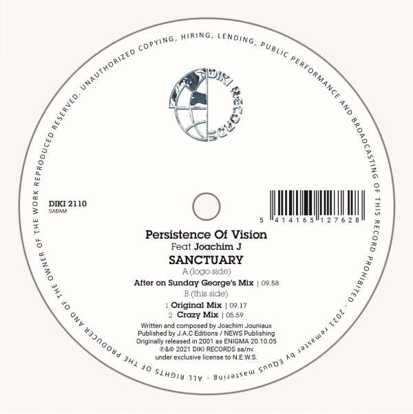 Persistence Of Vision Featuring Joachim J - Sanctuary (12 inch)