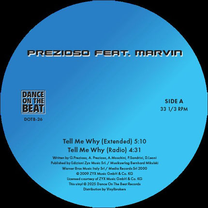 Prezioso Feat. Marvin - Tell Me Why/Let Me Stay (12 inch) (White vinyl)