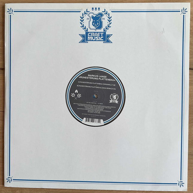 Markus Lange - Ruhestorung Plattenbau (12 inch) (2hands)