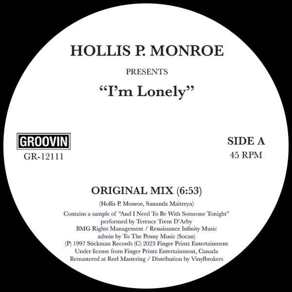 Hollis P Monroe - I'm Lonely (12 inch)