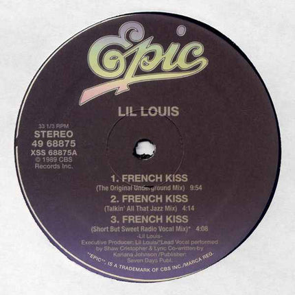 Lil Louis - French Kiss (12 inch)