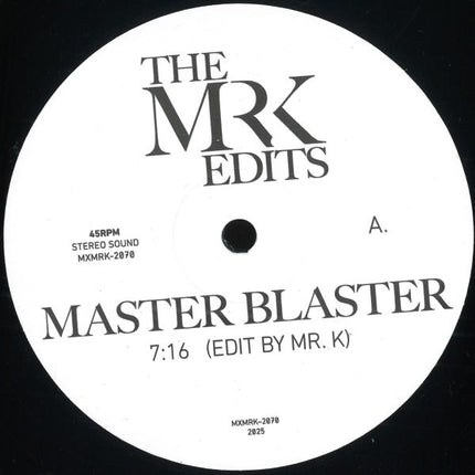 Mr K - Master Blaster/ I Was Made To Love Her Edits (12 inch)