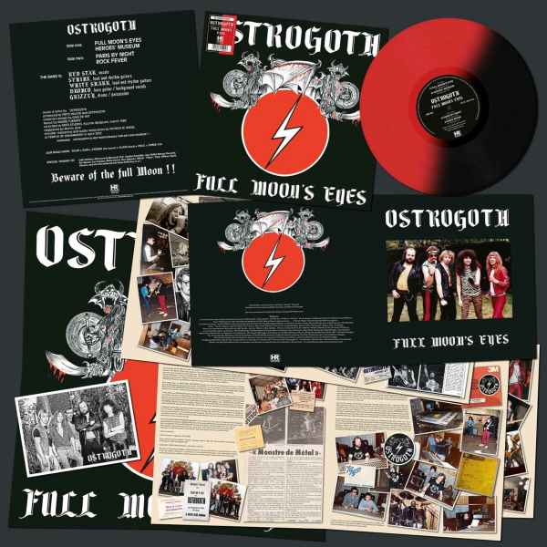 Ostrogoth - Full Moon's Eyes (LP) (Red & black vinyl)