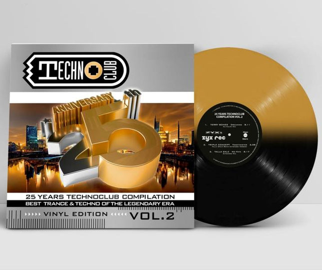 V/A - 25 Years Technoclub Compilation Vol. 2 (2LP) (Gold & black vinyl)