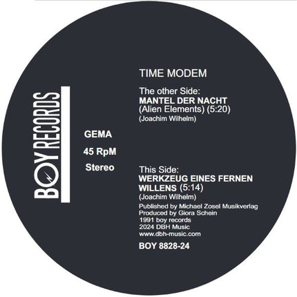 Time Modem - Der Mantel Der Nacht (12 inch)