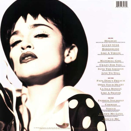 Madonna - Immaculate Collection (new, 2LP) NIET IN VOORRAAD kan besteld worden leveringstermijn +- 1 week